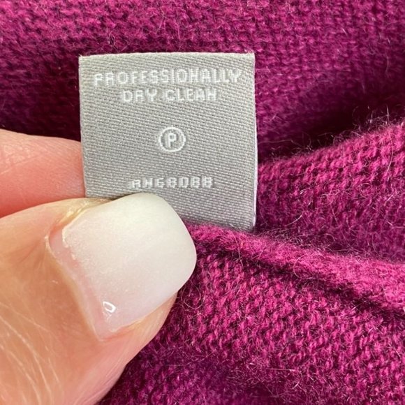 Neiman Marcus Womens Magenta Cashmere Short Sleeve Sweater Size XS Old Money - Picture 6 of 10
